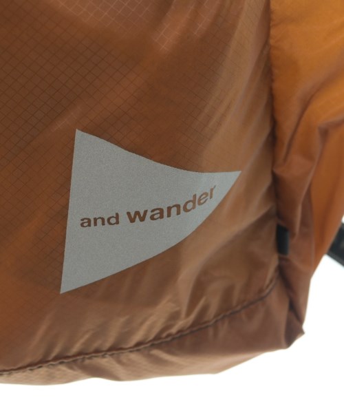 and wander（アンド　ワンダー）バックパック・リュック 茶 サイズ:- メンズ/2200719830358