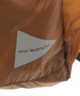 and wander（アンド　ワンダー）バックパック・リュック 茶 サイズ:- メンズ/2200719830358