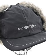and wander（アンド　ワンダー）キャップ 黒 サイズ:F メンズ/2200720495065