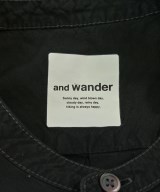 and wander（アンド　ワンダー）カジュアルシャツ 黒 サイズ:3(L位) メンズ/2200689038037