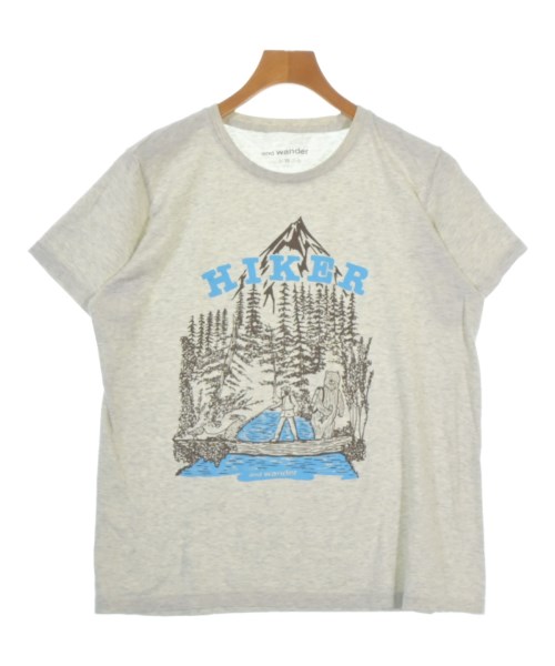 and wander(アンド　ワンダー)Tシャツ・カットソー グレー サイズ:-(M位)/2200692329016