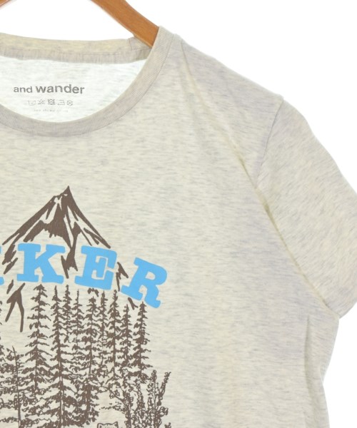 and wander（アンド　ワンダー）Tシャツ・カットソー グレー サイズ:-(M位) メンズ/2200692329016