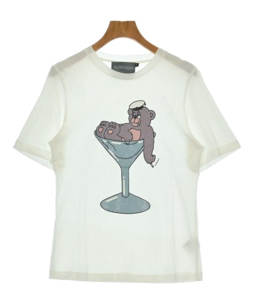 ANTIPODIUM(アンティポディウム)Tシャツ・カットソー 白 サイズ:S/2200683698091