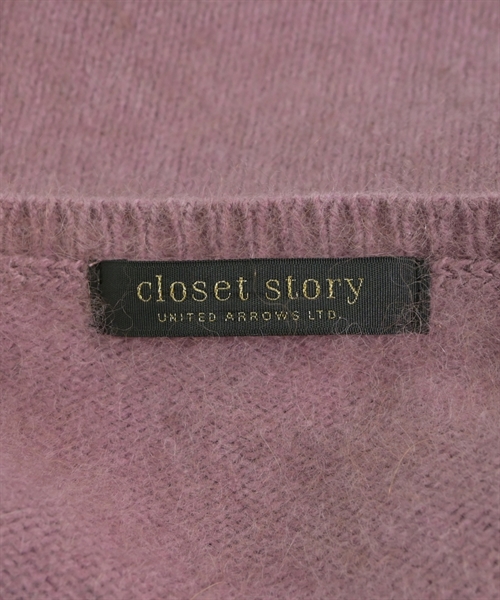 closet story UNITED ARROWS（クローゼットストーリーユナイテッドアローズ）ニット・セーター ピンク サイズ:F レディース/2200610045042