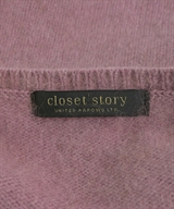 closet story UNITED ARROWS（クローゼットストーリーユナイテッドアローズ）ニット・セーター ピンク サイズ:F レディース/2200610045042