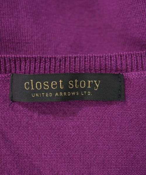 closet story UNITED ARROWS（クローゼットストーリーユナイテッドアローズ）カーディガン 紫 サイズ:-(M位) レディース/2200669359237