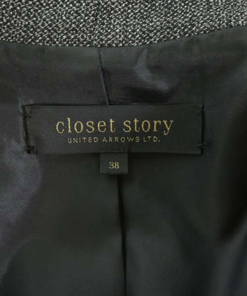 closet story UNITED ARROWS（クローゼットストーリーユナイテッドアローズ）ノーカラージャケット グレー サイズ:38(M位) レディース/2200690579024