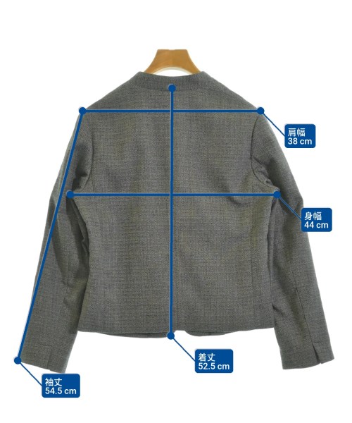 closet story UNITED ARROWS（クローゼットストーリーユナイテッドアローズ）ノーカラージャケット グレー サイズ:38(M位) レディース/2200690579024