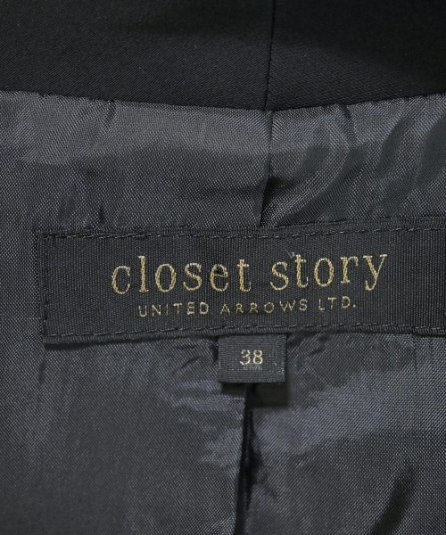closet story UNITED ARROWS（クローゼットストーリーユナイテッドアローズ）テーラードジャケット 黒 サイズ:38(M位) レディース/2200691312033