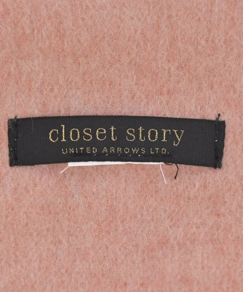 closet story UNITED ARROWS（クローゼットストーリーユナイテッドアローズ）マフラー ピンク サイズ:- レディース/2200714464107