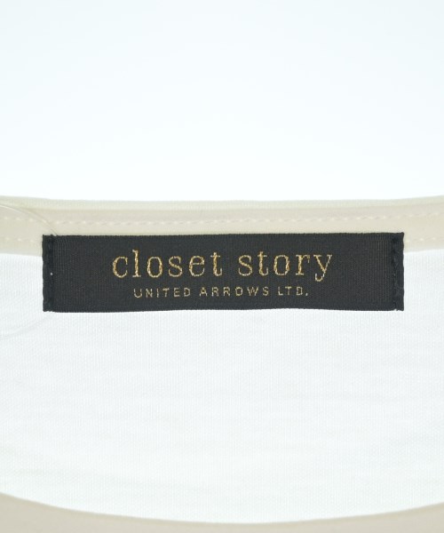 closet story UNITED ARROWS（クローゼットストーリーユナイテッドアローズ）Tシャツ・カットソー 白 サイズ:F レディース/2200682461085