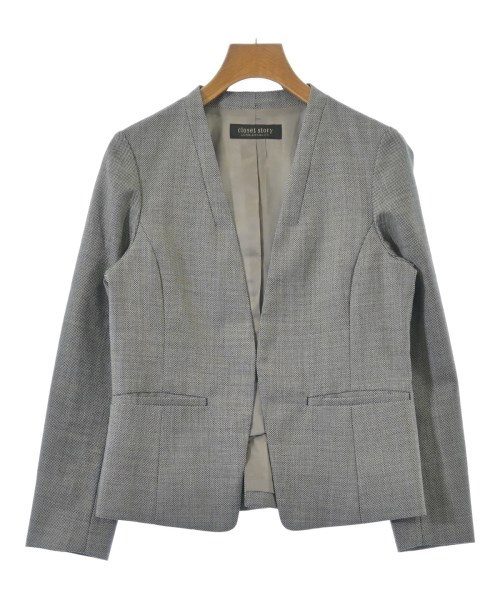 closet story UNITED ARROWS(クローゼットストーリーユナイテッドアローズ)ノーカラージャケット グレー サイズ:36(S位)/2200684333137