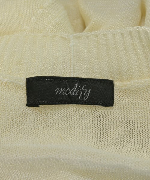 modify（モディファイ）ニット・セーター 白 サイズ:40(M位) レディース/2200659839091
