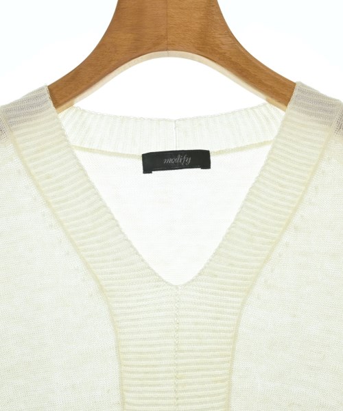 modify（モディファイ）ニット・セーター 白 サイズ:40(M位) レディース/2200659839091
