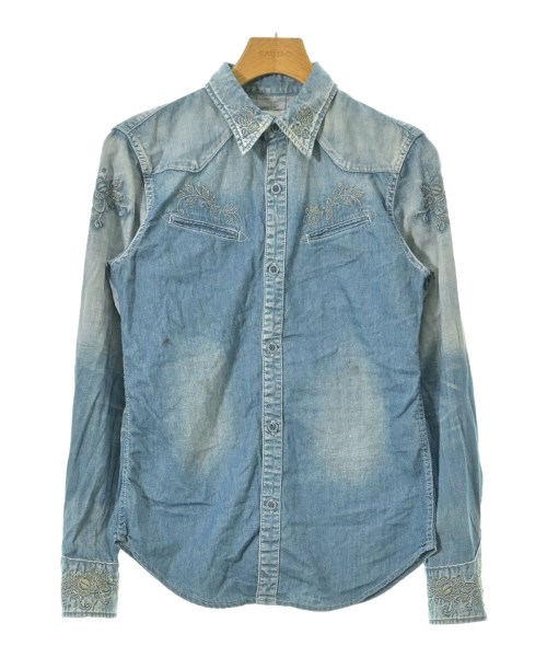 THREE BLIND MICE(スリーブラインドマイス)カジュアルシャツ 青 サイズ:36(S位)/2200633423483