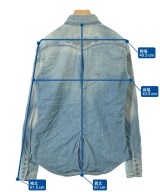 THREE BLIND MICE（スリーブラインドマイス）カジュアルシャツ 青 サイズ:36(S位) メンズ/2200633423483