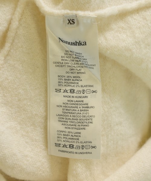 nanushka（ナヌーシュカ）ワンピース 白 サイズ:XS レディース/2200625300051