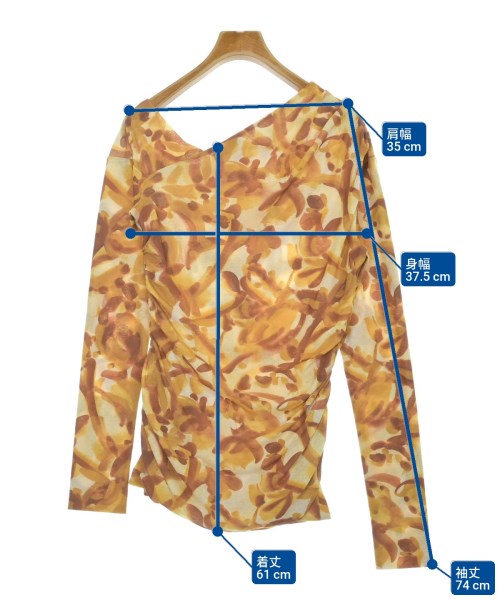 nanushka（ナヌーシュカ）Tシャツ・カットソー 茶 サイズ:L レディース/2200664321536