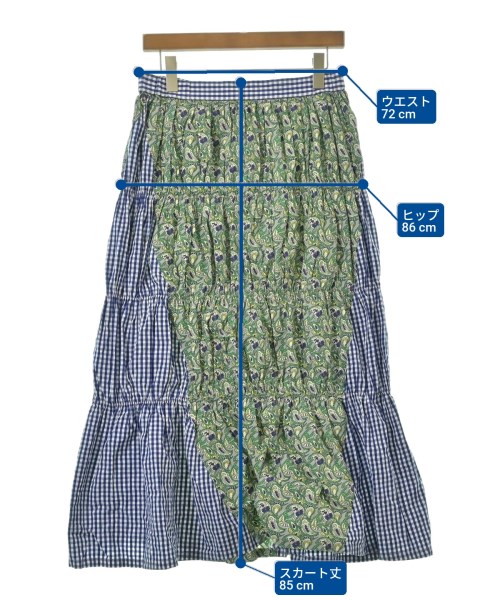 NOMA t.d.（ノーマティーディー）ロング・マキシ丈スカート 青 サイズ:F レディース/2200638777055