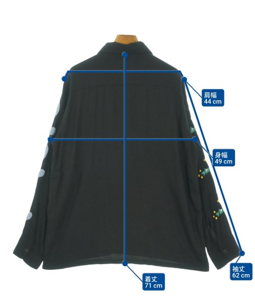 NOMA t.d.（ノーマティーディー）カジュアルシャツ 黒 サイズ:2(M位) メンズ/2200537453012