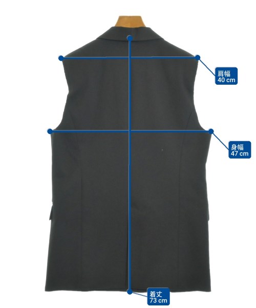 NOMA t.d.（ノーマティーディー）ノーカラージャケット 黒 サイズ:1(S位) レディース/2200666541277