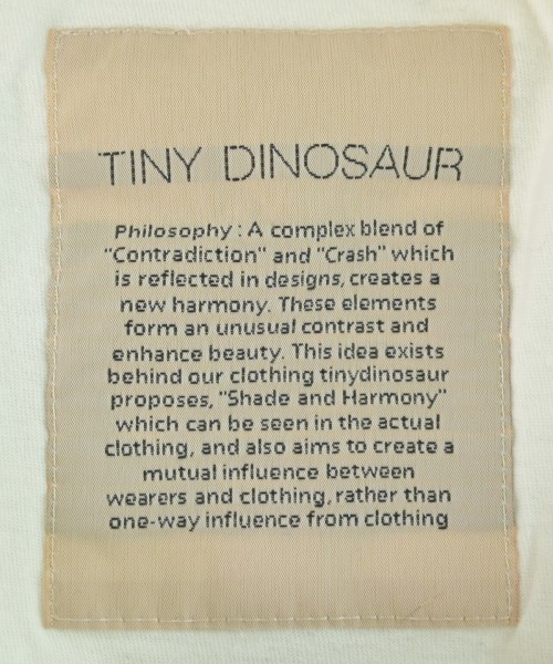 tiny dinosaur（タイニーダイナソー）Tシャツ・カットソー 白 サイズ:44(XL位) レディース/2200646637082