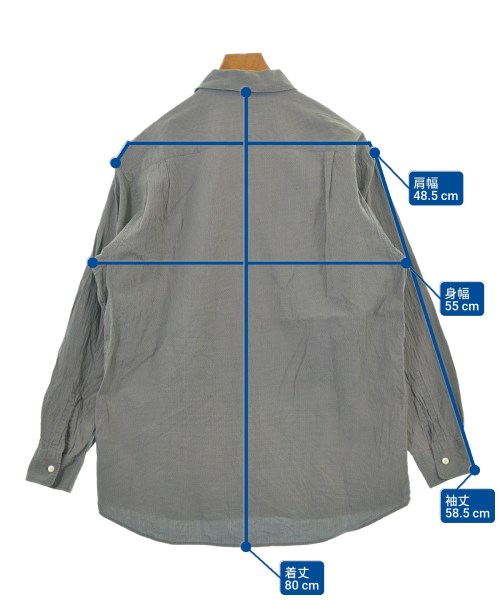 Phlannel（フランネル）カジュアルシャツ グレー サイズ:3(L位) メンズ/2200636054035