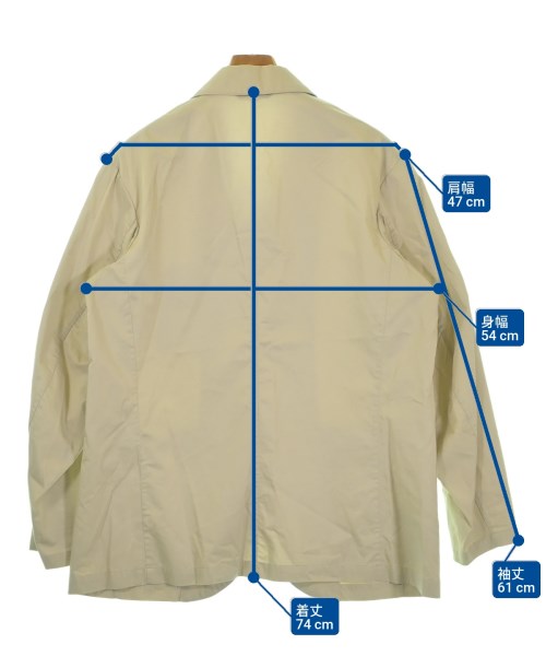 Phlannel（フランネル）テーラードジャケット ベージュ サイズ:3(L位) メンズ/2200639345024