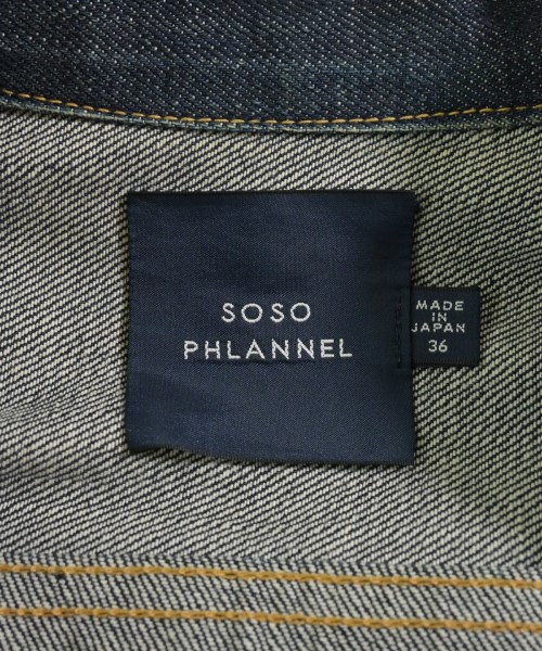 SOSO Phlannel（ソソフランネル）デニムジャケット 紺 サイズ:36(S位) レディース/2200644290036
