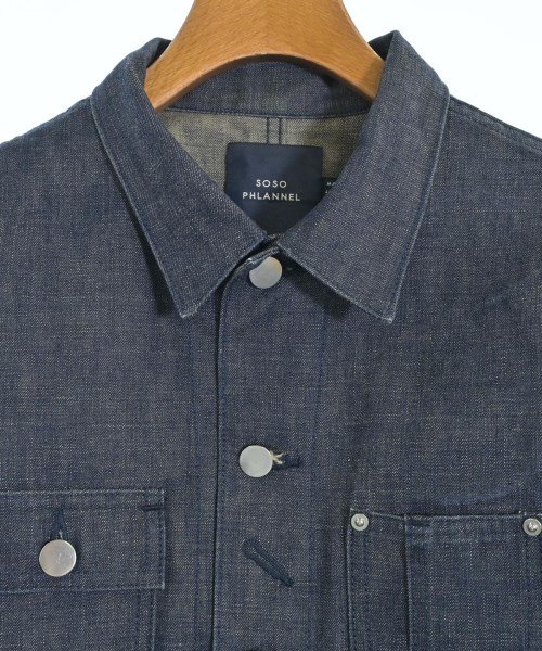 SOSO Phlannel（ソソフランネル）カバーオール 紺 サイズ:36(S位) レディース/2200646205014