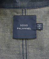 SOSO Phlannel（ソソフランネル）カバーオール 紺 サイズ:36(S位) レディース/2200646205014