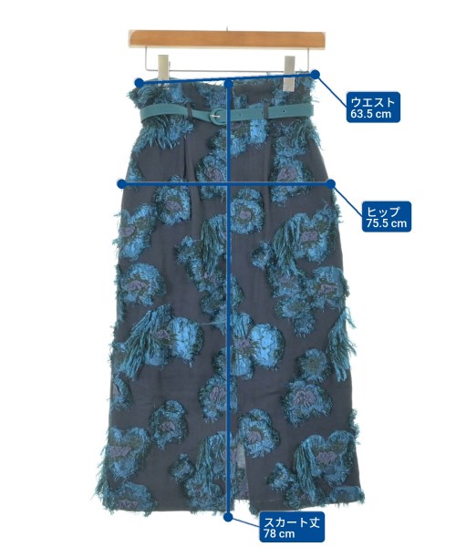 UNITED TOKYO（ユナイテッドトウキョウ）ひざ丈スカート 紺 サイズ:1(S位) レディース/2200619591076