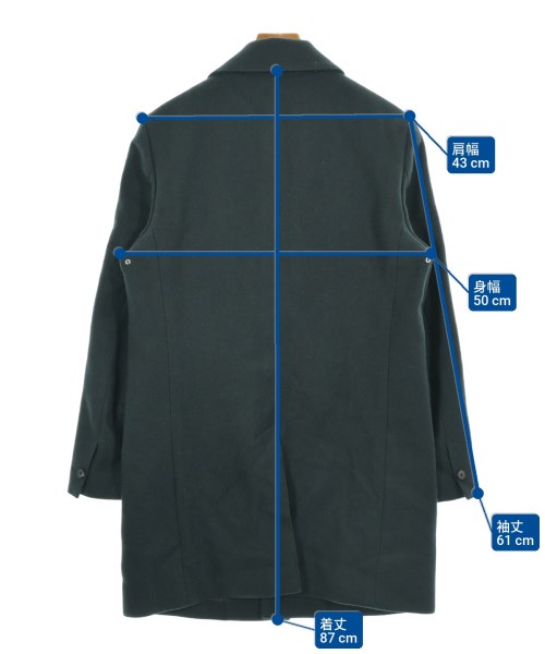 UNITED TOKYO（ユナイテッドトウキョウ）ステンカラーコート 緑 サイズ:1(S位) メンズ/2200625431021