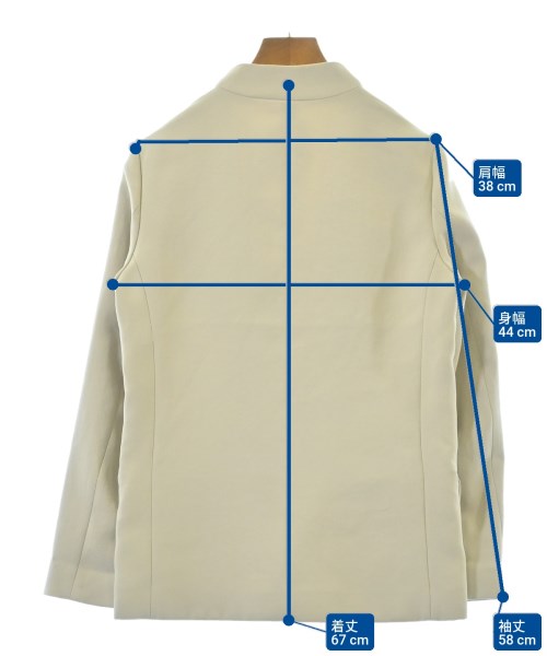 UNITED TOKYO（ユナイテッドトウキョウ）ノーカラージャケット 白 サイズ:2(M位) レディース/2200628229014