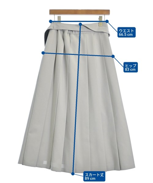 UNITED TOKYO（ユナイテッドトウキョウ）ロング・マキシ丈スカート グレー サイズ:3(L位) レディース/2200614655025