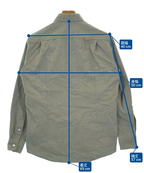 UNITED TOKYO（ユナイテッドトウキョウ）カジュアルシャツ グレー サイズ:1(S位) メンズ/2200623140109