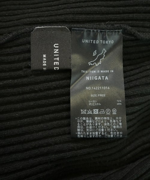 UNITED TOKYO（ユナイテッドトウキョウ）ワンピース 黒 サイズ:F レディース/2200616047033