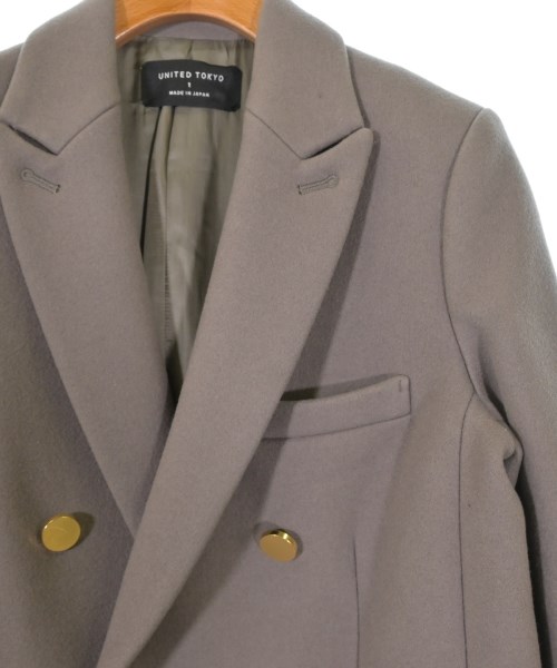 UNITED TOKYO（ユナイテッドトウキョウ）チェスターコート カーキ サイズ:1(S位) レディース/2200628696083