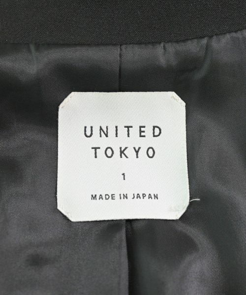 UNITED TOKYO（ユナイテッドトウキョウ）ジャケット 黒 サイズ:1(S位) レディース/2200616108192