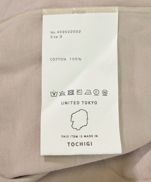 UNITED TOKYO（ユナイテッドトウキョウ）Tシャツ・カットソー ベージュ サイズ:3(L位) メンズ/2200672872075