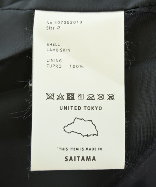UNITED TOKYO（ユナイテッドトウキョウ）ライダース 黒 サイズ:2(M位) メンズ/2200699823012