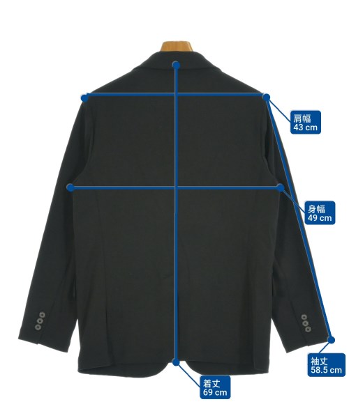 UNITED TOKYO（ユナイテッドトウキョウ）カジュアルジャケット 黒 サイズ:1(S位) メンズ/2200655868026