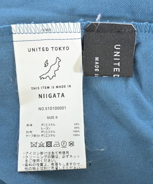 UNITED TOKYO（ユナイテッドトウキョウ）カジュアルシャツ 青 サイズ:0(XS位) レディース/2200649088065