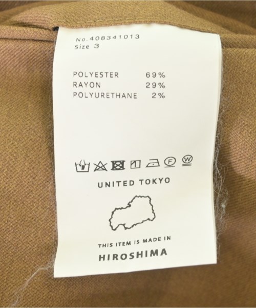 UNITED TOKYO（ユナイテッドトウキョウ）スラックス 茶 サイズ:3(L位) メンズ/2200709776321