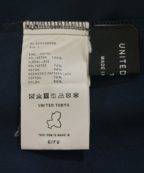 UNITED TOKYO（ユナイテッドトウキョウ）ブラウス 紺 サイズ:1(S位) レディース/2200710614056
