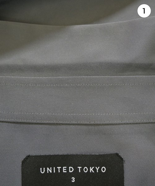 UNITED TOKYO（ユナイテッドトウキョウ）カジュアルシャツ グレー サイズ:3(L位) メンズ/2200712624039