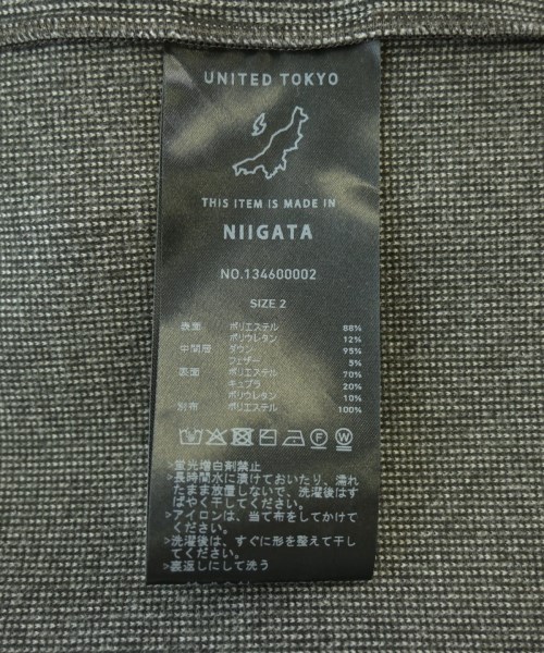 UNITED TOKYO（ユナイテッドトウキョウ）カジュアルシャツ 黒 サイズ:2(M位) メンズ/2200711050037