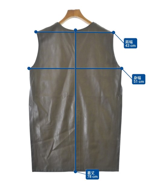 UNITED TOKYO（ユナイテッドトウキョウ）ベスト 茶 サイズ:0(XS位) レディース/2200645165067