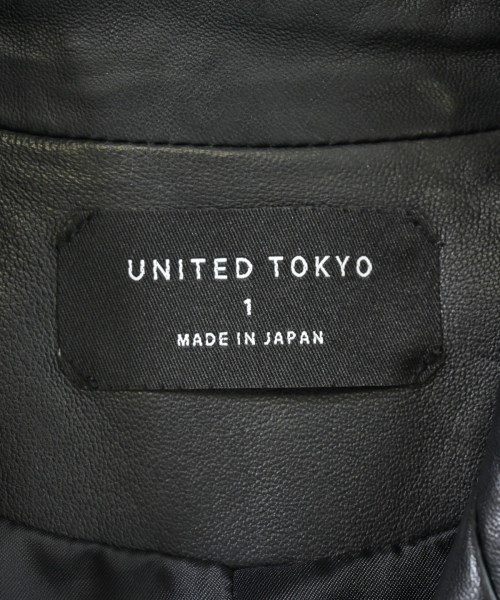 UNITED TOKYO（ユナイテッドトウキョウ）ライダース 黒 サイズ:1(S位) レディース/2200653480022