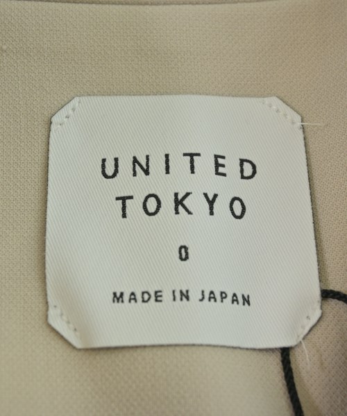UNITED TOKYO（ユナイテッドトウキョウ）ノーカラージャケット ベージュ サイズ:0(XS位) レディース/2200700670017